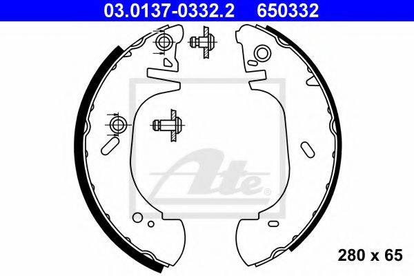 PEX 6.114 Комплект гальмівних колодок