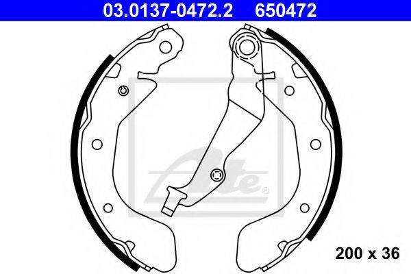 DAEWOO 96473229 Комплект гальмівних колодок