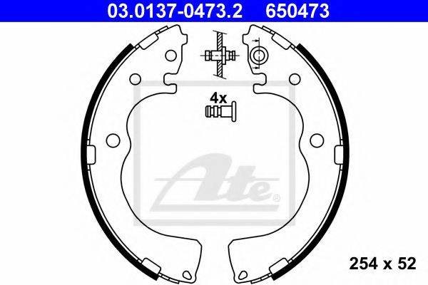 MAZDA LDY42638ZA Комплект гальмівних колодок