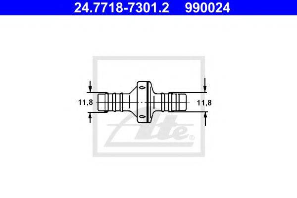 OPEL 5 45 205 Клапан, вакуумний провід