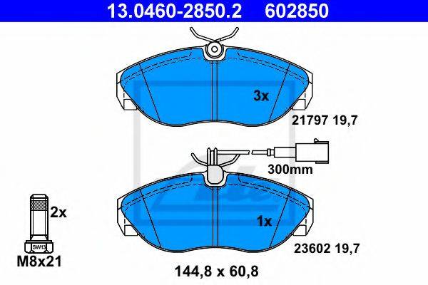 PEX 7.638 Комплект гальмівних колодок, дискове гальмо