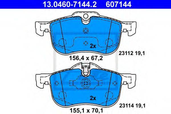 ROVER SFP 10051 1 Комплект гальмівних колодок, дискове гальмо