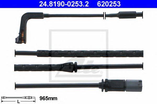 ATE 620253 Сигналізатор, знос гальмівних колодок