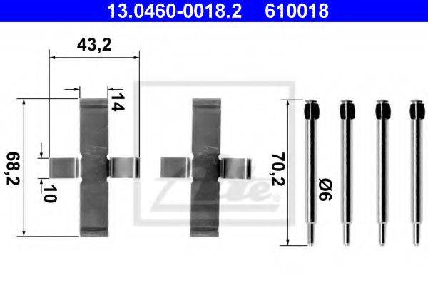 PEX 926 Комплектуючі, колодки дискового гальма