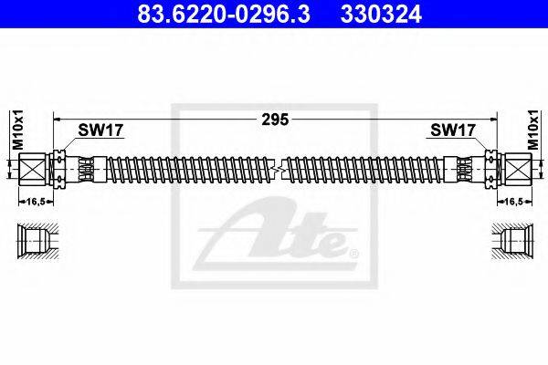 PEX 22.520 Гальмівний шланг
