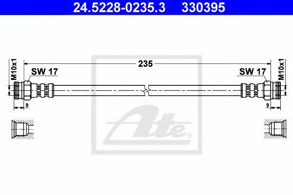 PEX 22.083 Гальмівний шланг