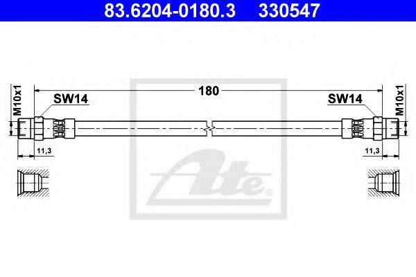 PEX 22.711 Гальмівний шланг