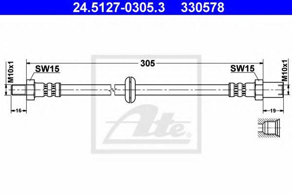 PEX 33.101 Гальмівний шланг