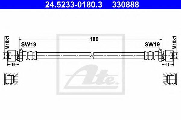 DAEWOO 96215570 Гальмівний шланг