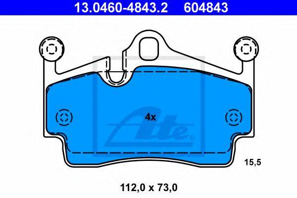 PORSCHE 997 352 939 00 Комплект гальмівних колодок, дискове гальмо