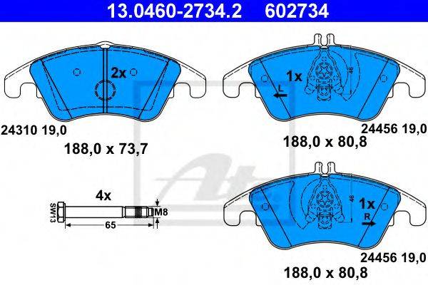 FMSI-VERBAND D1342 Комплект гальмівних колодок, дискове гальмо