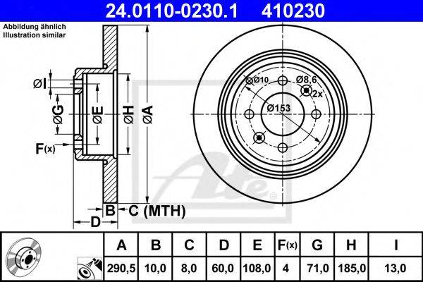 CIFAM 800-431 гальмівний диск