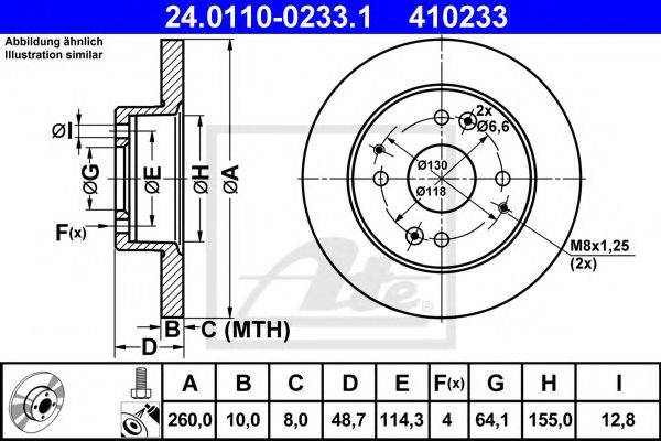 FEBI BILSTEIN 10773 гальмівний диск