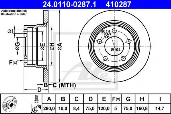 FEBI BILSTEIN 28162 гальмівний диск