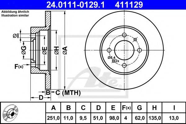 VALEO DF054 гальмівний диск