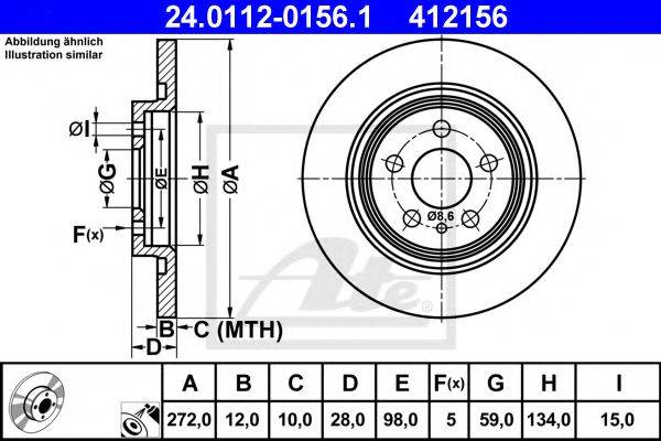 PEX 14.0761 гальмівний диск