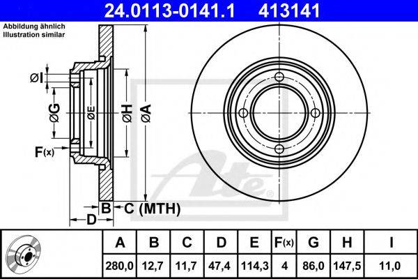 DELPHI BG2113 гальмівний диск
