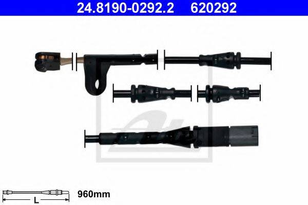 ATE 620292 Сигналізатор, знос гальмівних колодок