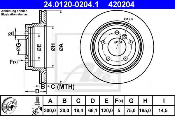 FEBI BILSTEIN 24475 гальмівний диск