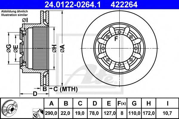 DELPHI 44027 гальмівний диск