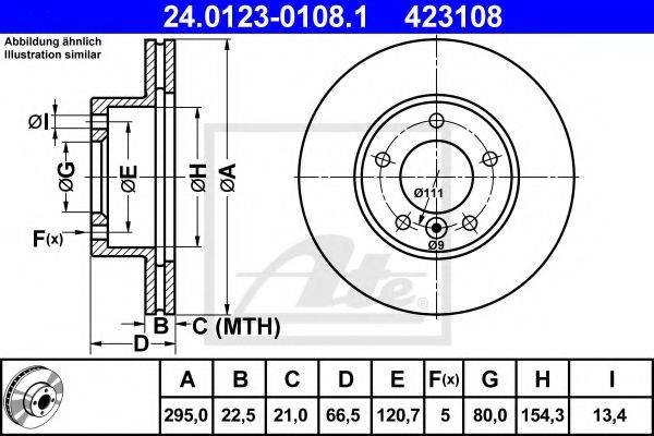 DAIMLER JLM 1305 гальмівний диск