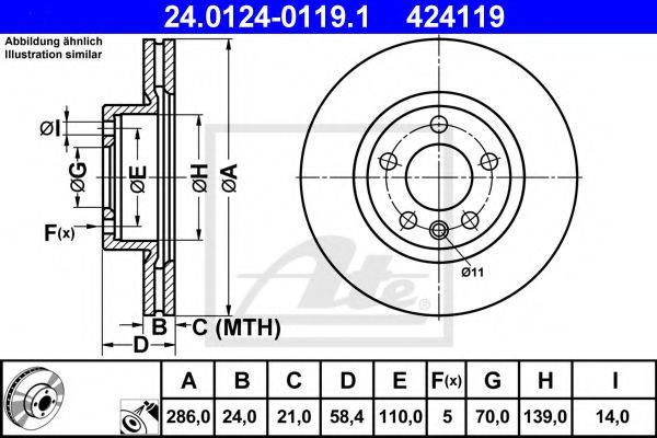 VALEO DF867 гальмівний диск