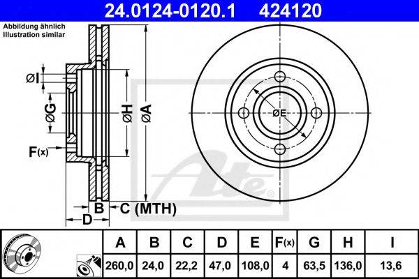FORD 4070865 гальмівний диск