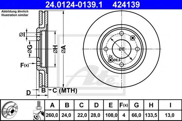 CIFAM 800455 гальмівний диск