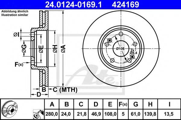 CIFAM 800-676 гальмівний диск