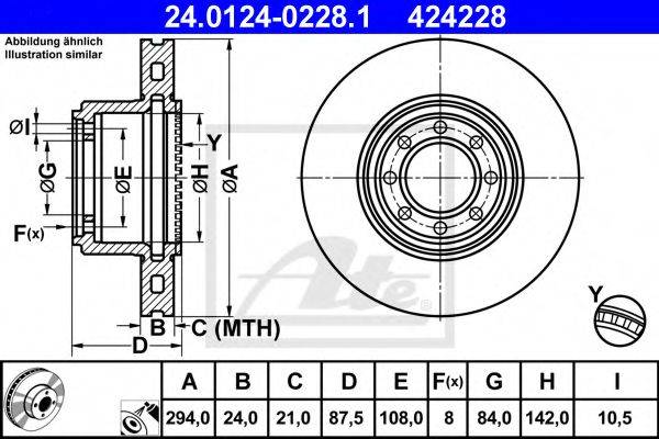 DELPHI 25078 гальмівний диск