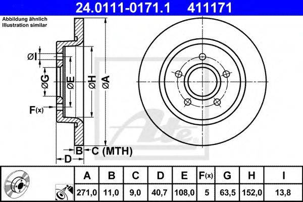 DELPHI 14998 гальмівний диск