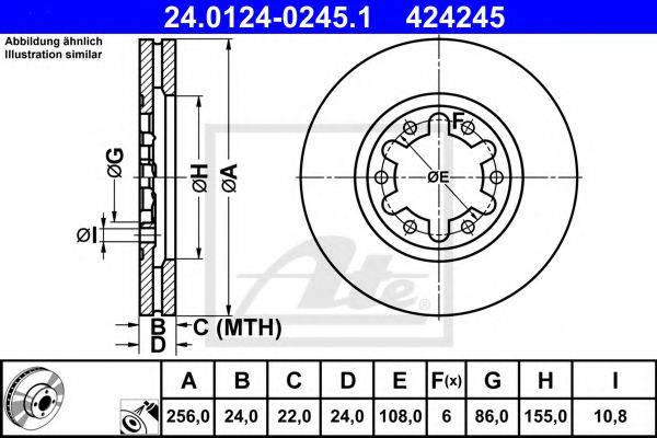 DELPHI 25247 гальмівний диск