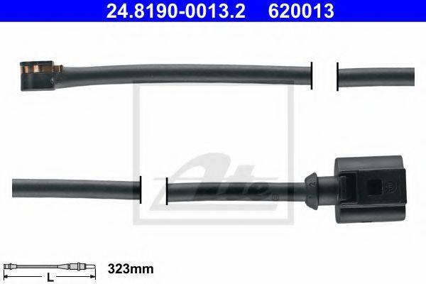 ATE 620013 Сигналізатор, знос гальмівних колодок