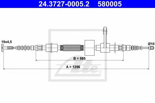 BOSCH 1987477622 Трос, стоянкова гальмівна система