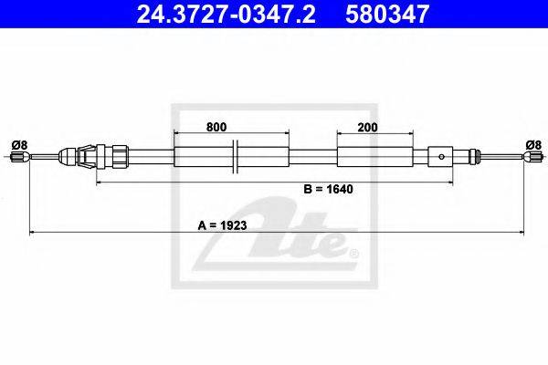 BENDIX 433138B Трос, стоянкова гальмівна система