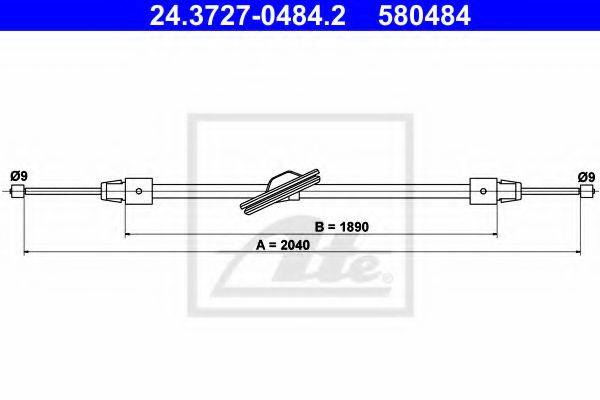 MERCEDES-BENZ 2124200785 Трос, ступінчаста коробка передач