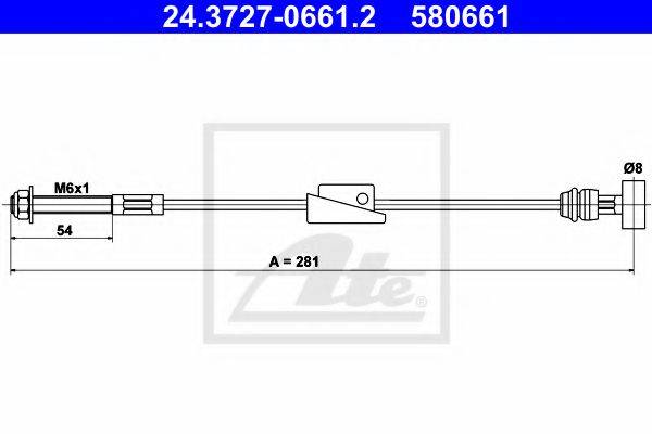 FORD 1064455 Трос, стоянкова гальмівна система