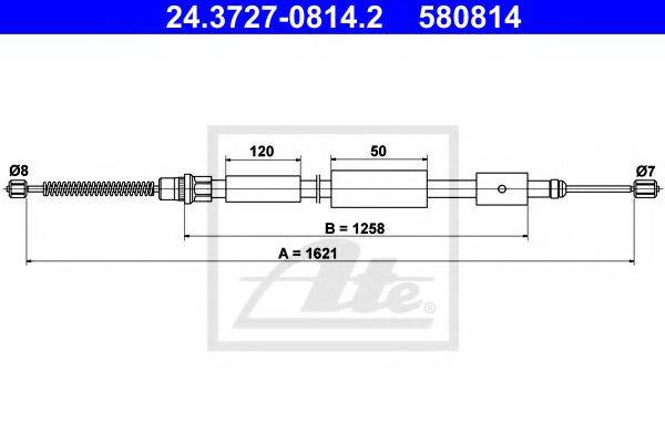 PEX 4.1172 Трос, стоянкова гальмівна система