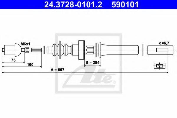 PEX 50001 Гальмівний шланг