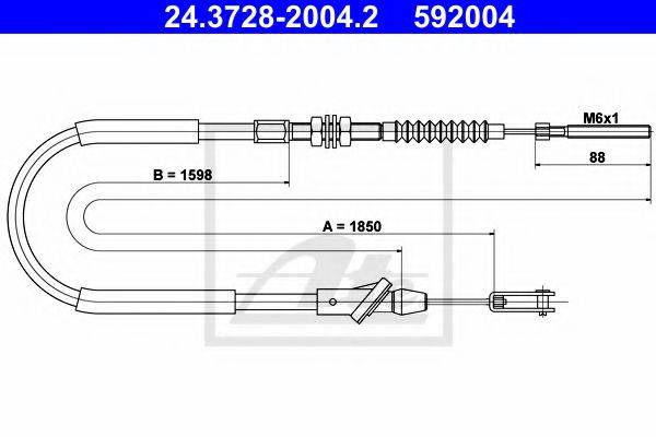 PEX 5.0710 Трос, управління зчепленням