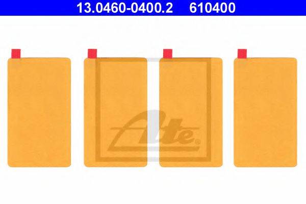ATE 610400 Комплектуючі, колодки дискового гальма