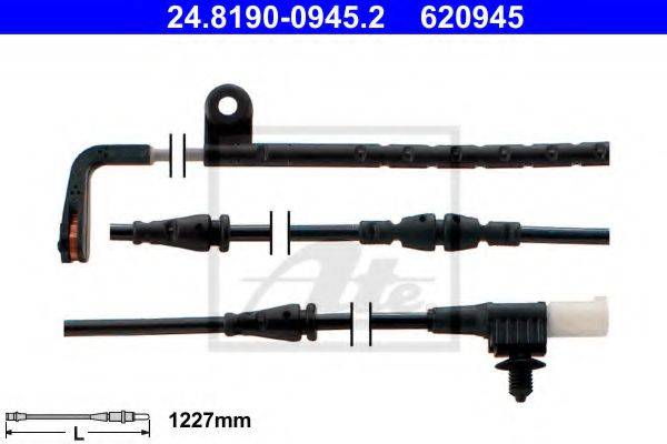ATE 620945 Сигналізатор, знос гальмівних колодок