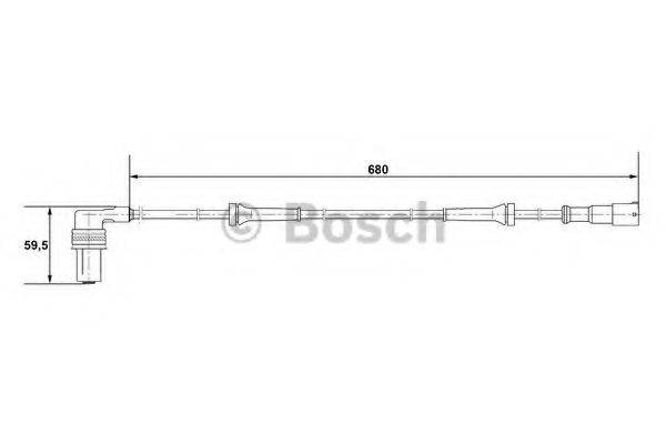 BOSCH WS1220 Датчик, частота обертання колеса
