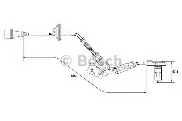 MERCEDES-BENZ 126 540 26 17 Датчик, частота обертання колеса