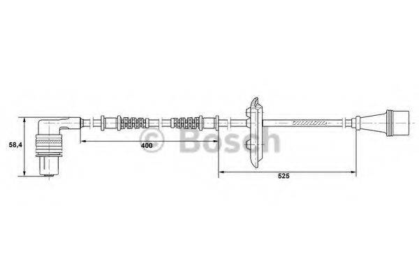 MERCEDES-BENZ 124 540 17 17 Датчик, частота обертання колеса