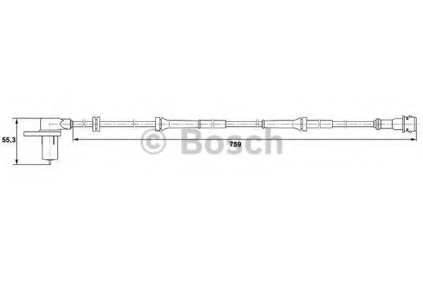 MITSUBISHI MB950345 Датчик, частота обертання колеса