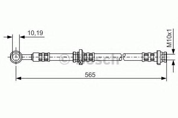 CF GOMMA 512104 Гальмівний шланг