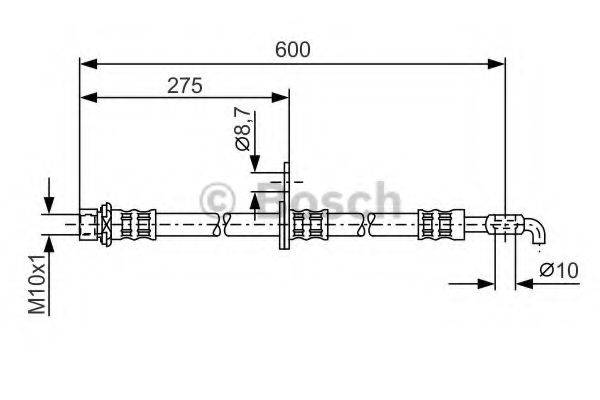LUCAS ELECTRICAL PHD534 Гальмівний шланг