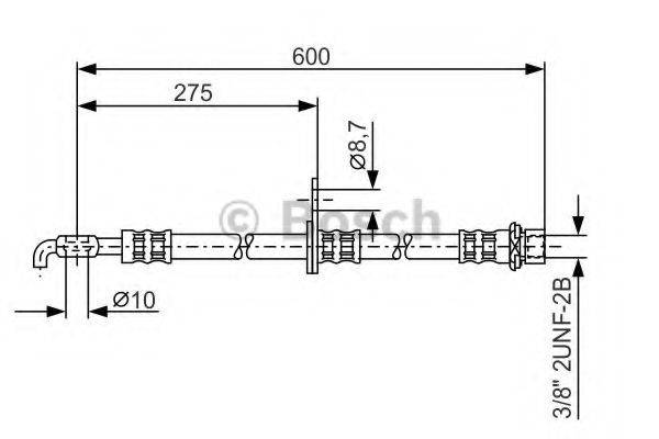 CF GOMMA 512308 Гальмівний шланг