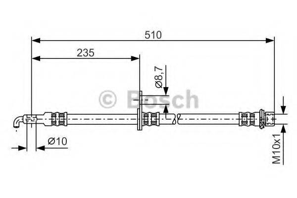 LUCAS ELECTRICAL PHD545 Гальмівний шланг